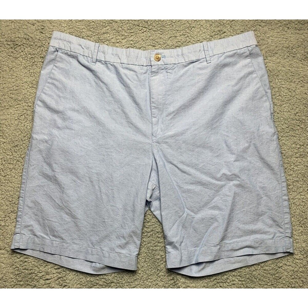 Izod Shorts Mens 42 Blue Chino Khaki Cotton Pockets Preppy Casual